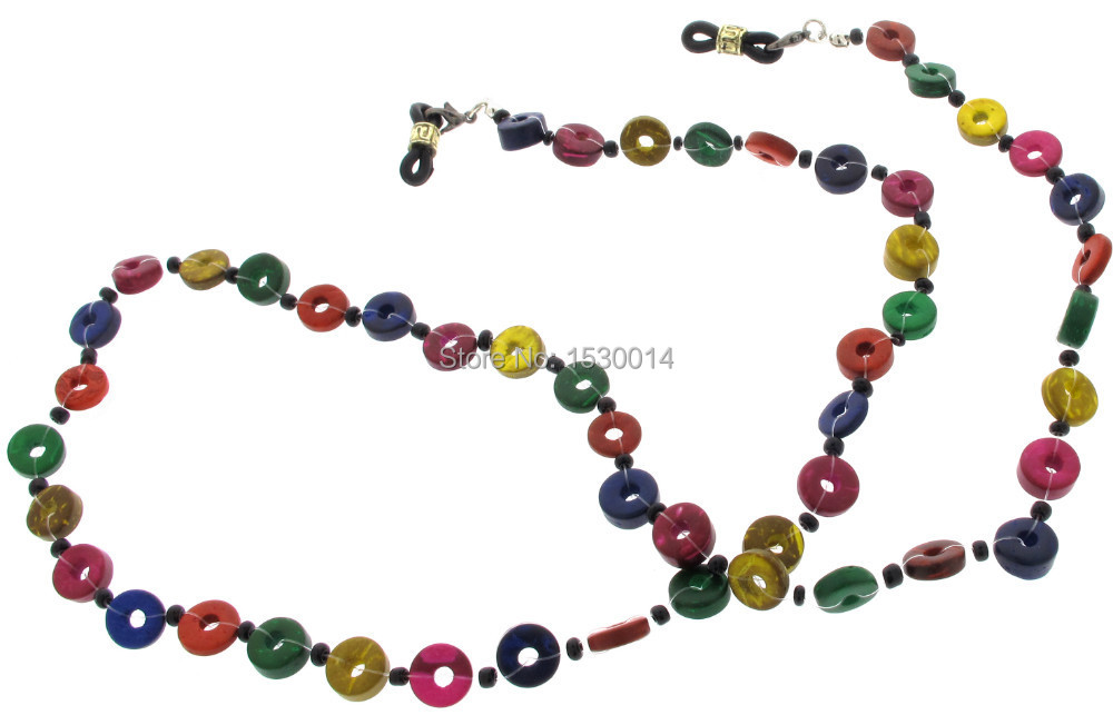 Mask Chain Holder - Handgemaakte modieuze kokosnoot kralenketting voor brillen/zomercollectie/mondmaskerhouder