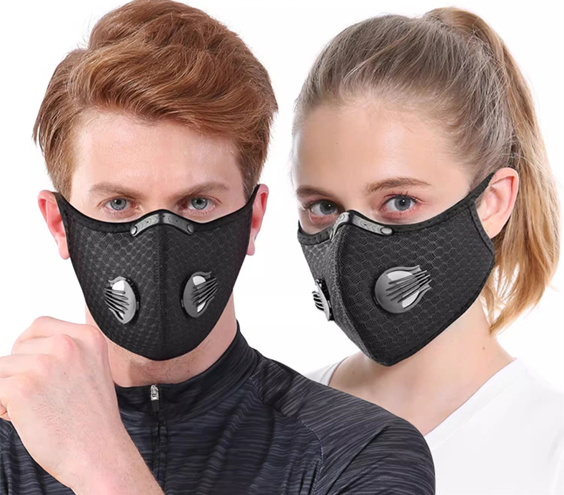 Dust Mask Construction - Fietsmasker Sport Wasbaar Herbruikbaar met filter