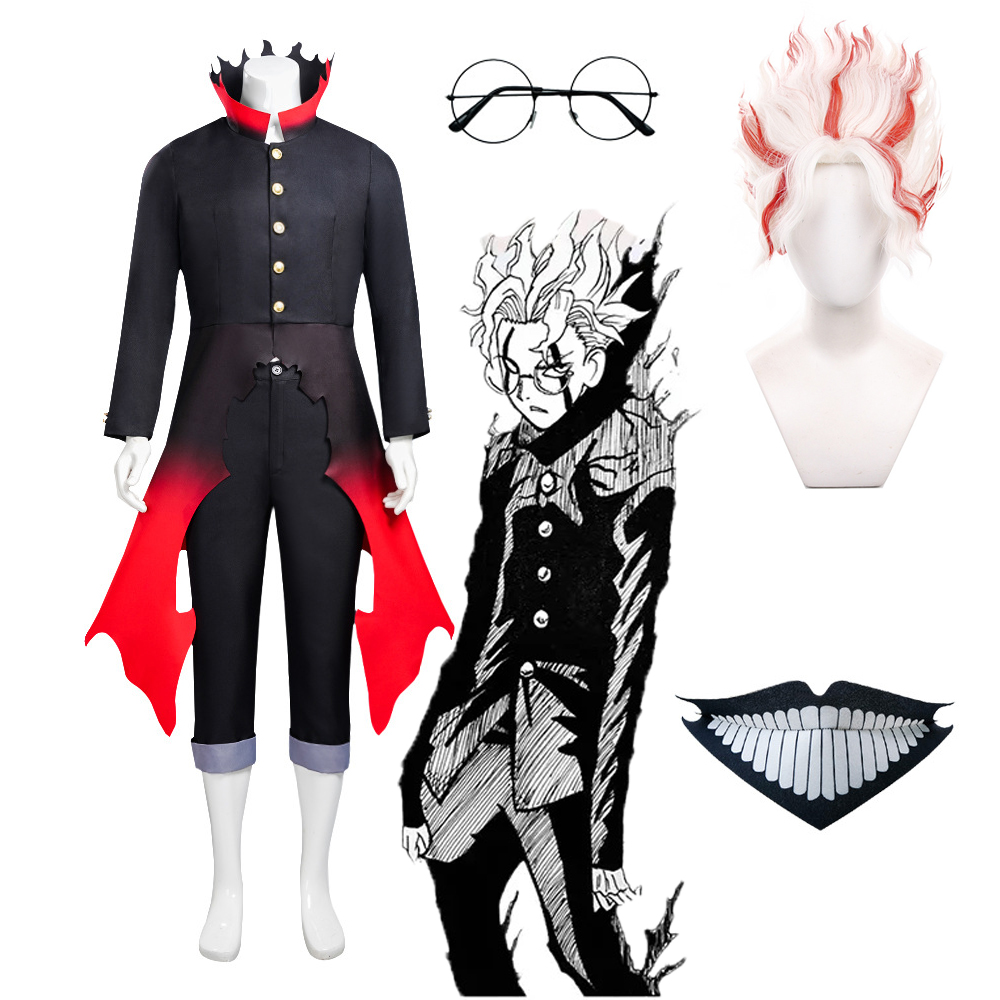 Black Face Mask Pack - Anime Dandadan Okarun Cosplay Kostuum Okarun