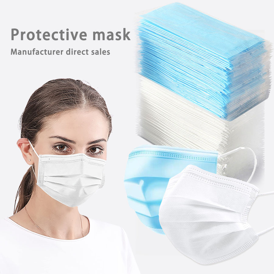 50/100 stuks wegwerpmasker voo - Disposable Mask Blue recensie en prijs
