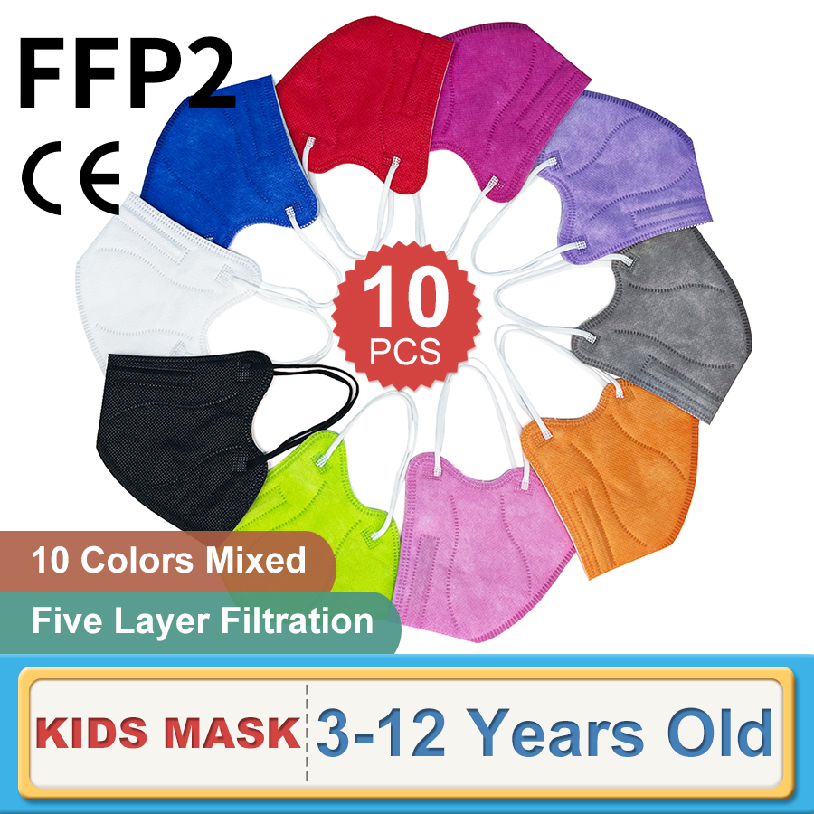 10 Stuks Kinderen Ffp2 Gezicht - Kids Face Mask recensie en prijs
