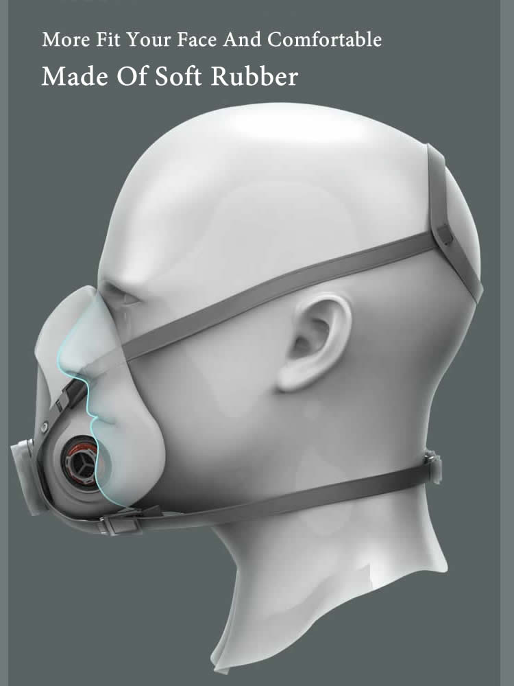 Half Gezicht 6200 Dust Gas Mas - Dust Mask Construction recensie en prijs