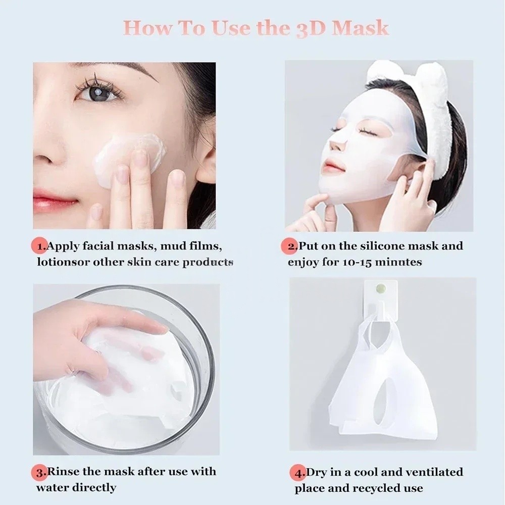 1/2PCS 3D Herbruikbare Rimpel  - Silicone Mask Bracket recensie en prijs
